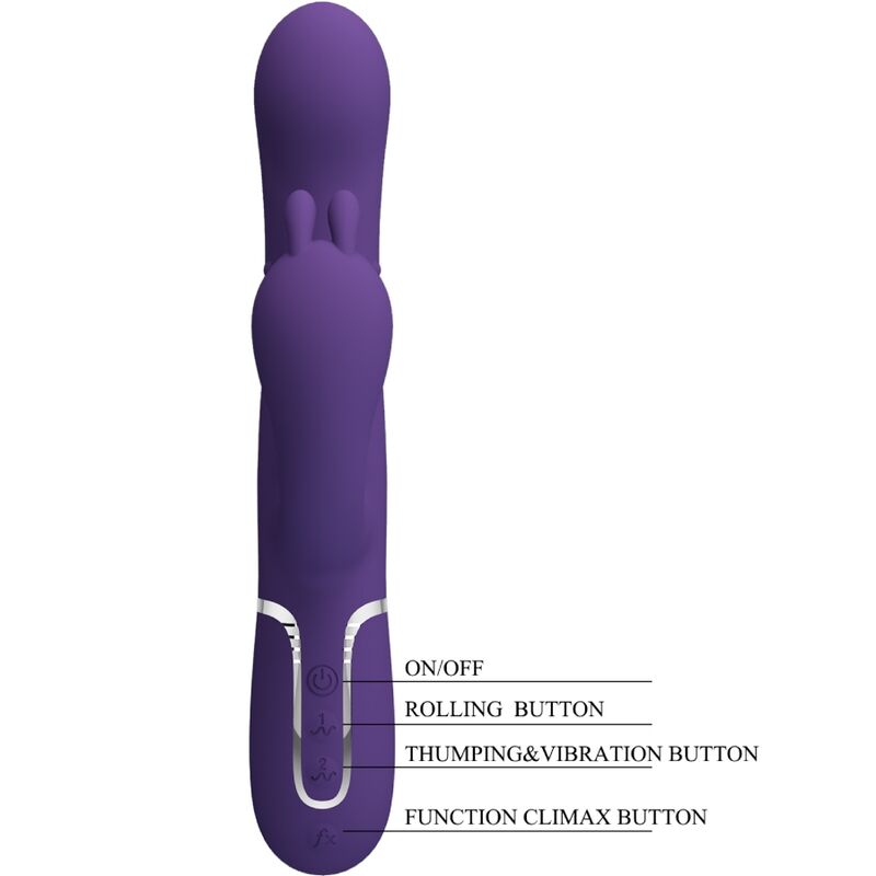 Pretty love - cammy triple vibrador multifunción 4 en 1