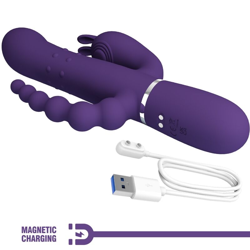 Pretty love - cammy triple vibrador multifunción 4 en 1