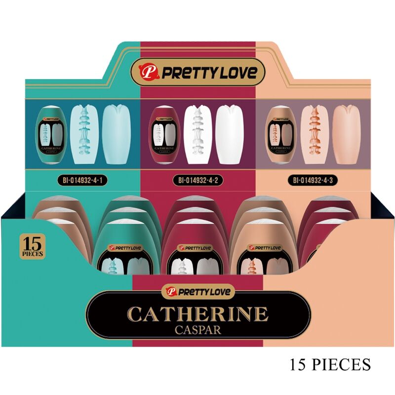 Pretty love - caspar pack 15 mastrubadores masculinos