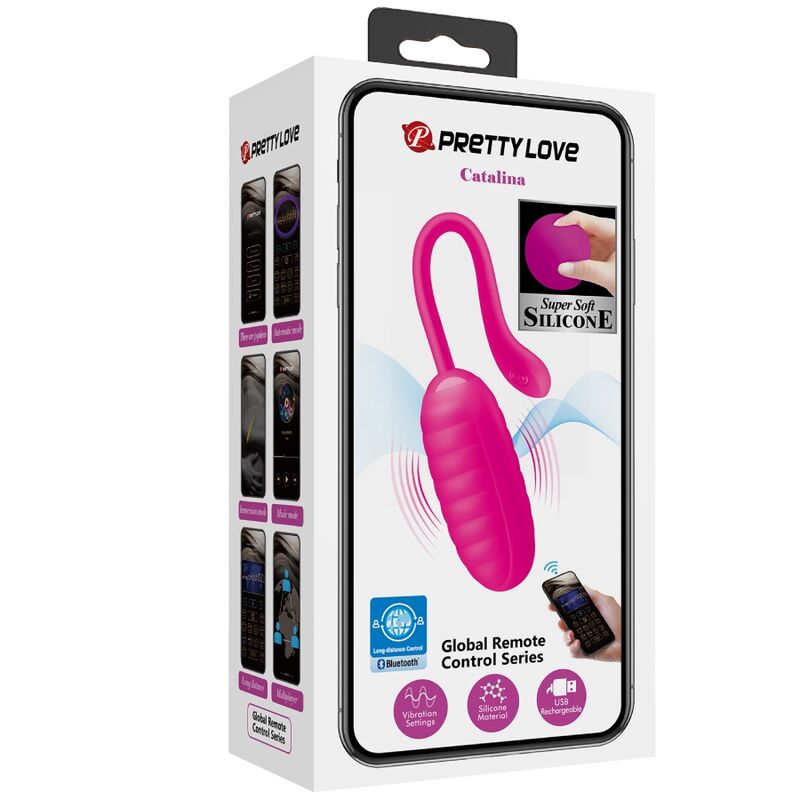 Pretty love - catalina huevo vibrador recargable rosa