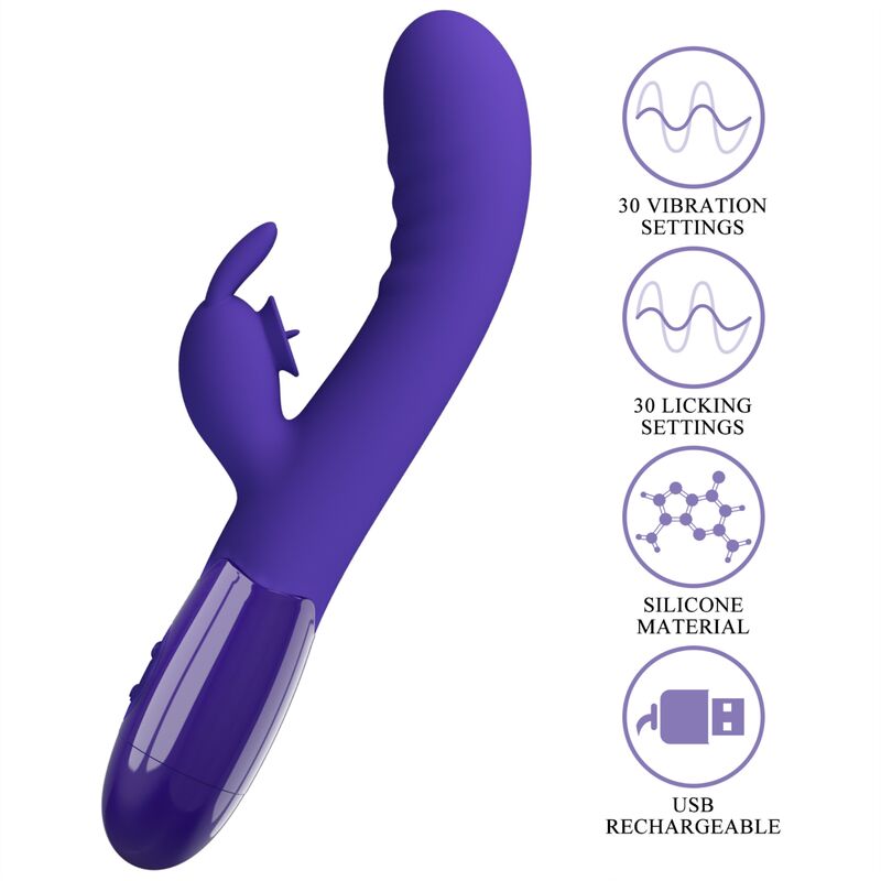 Pretty love - cerberus youth vibrador rabbit violeta