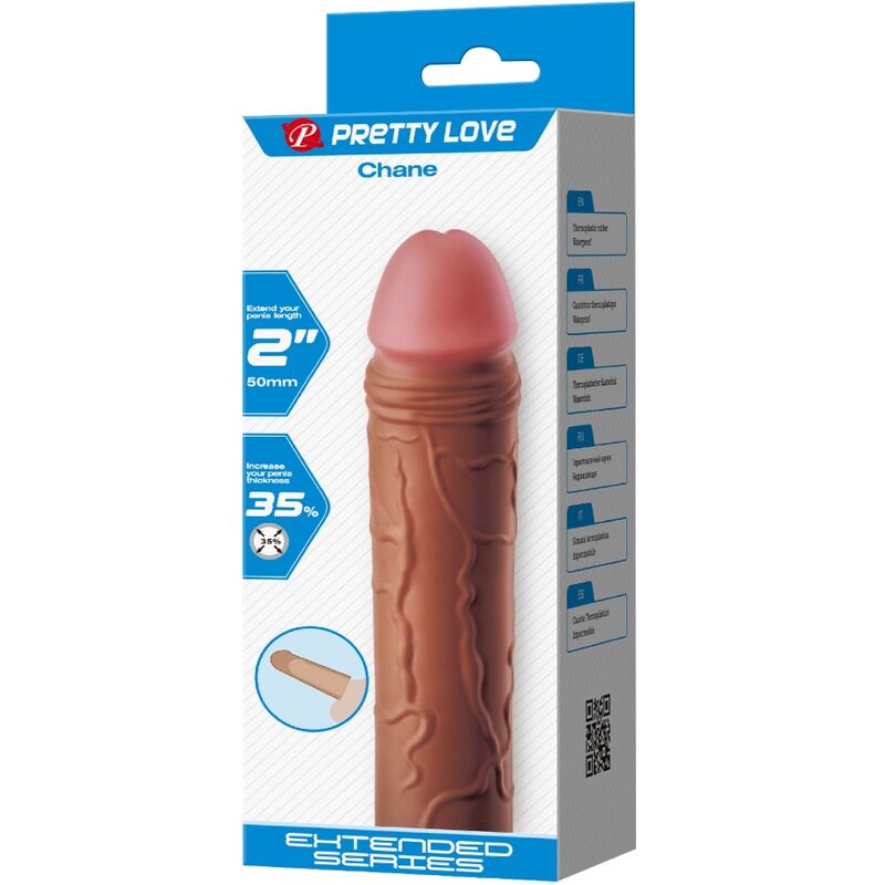 Pretty love - chane funda para pene con extensión de 5 cm
