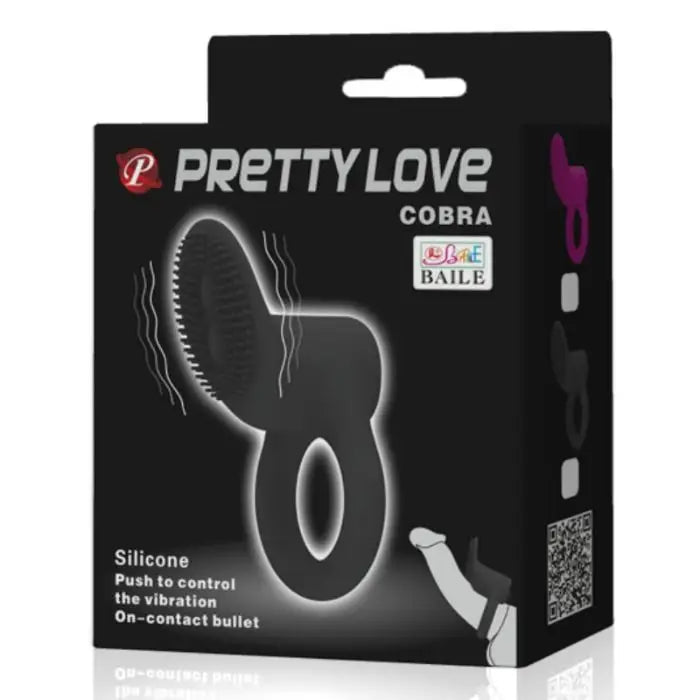 Pretty love - cobra anillo vibrador cobra negro