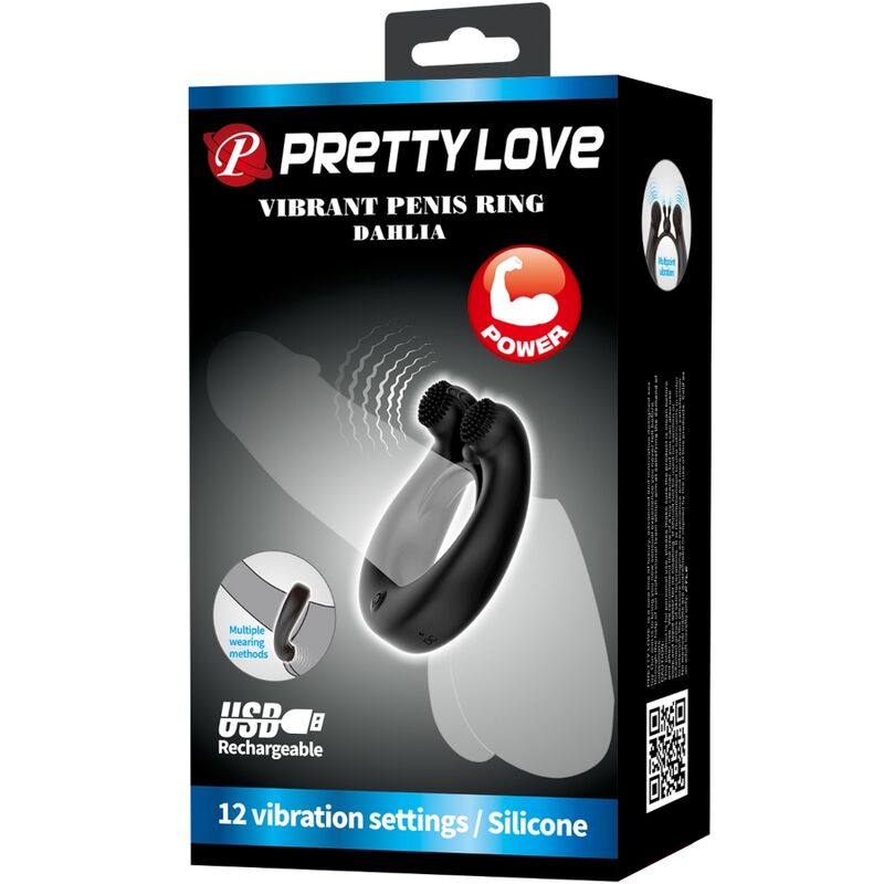 Pretty love - dahlia anillo vibrador + estimulador