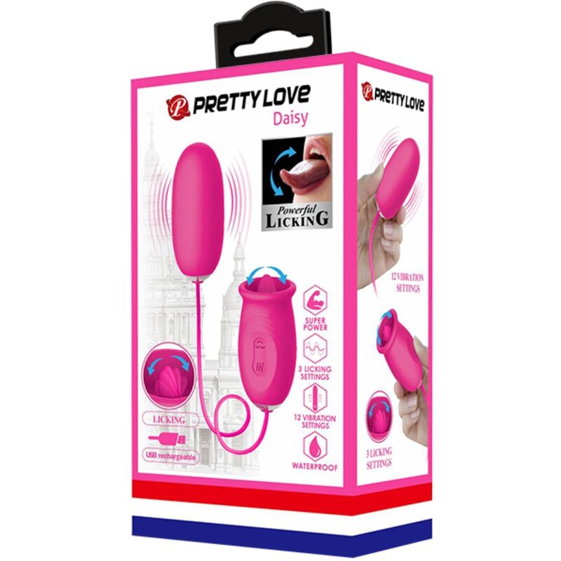 Pretty love - daisy huevo vibrador + lengua estimuladora