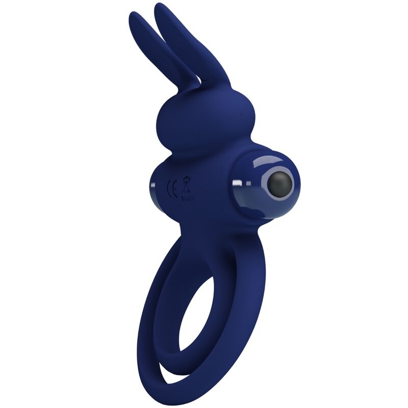 Pretty love - darey doble anillo vibrador rabbit azul