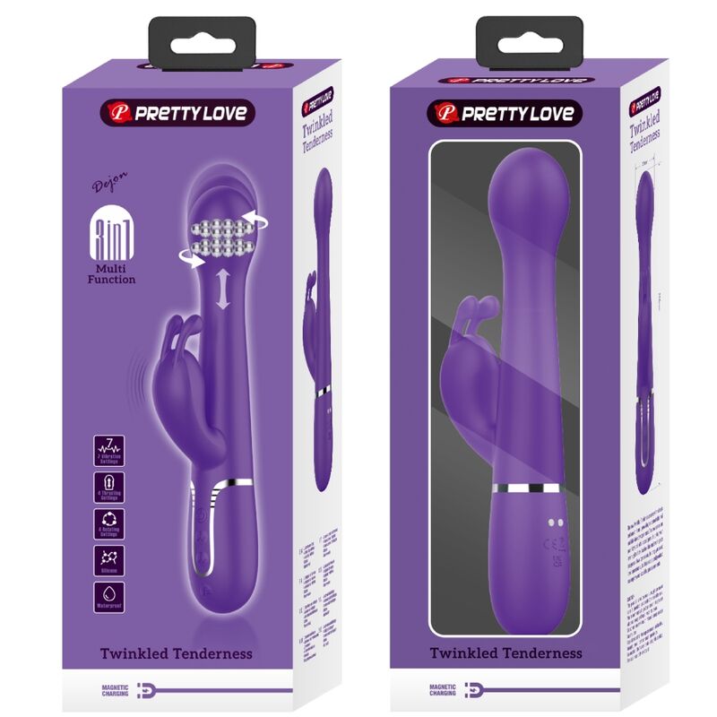 Pretty love - dejon vibrador rabbit 3 en 1 multifunción
