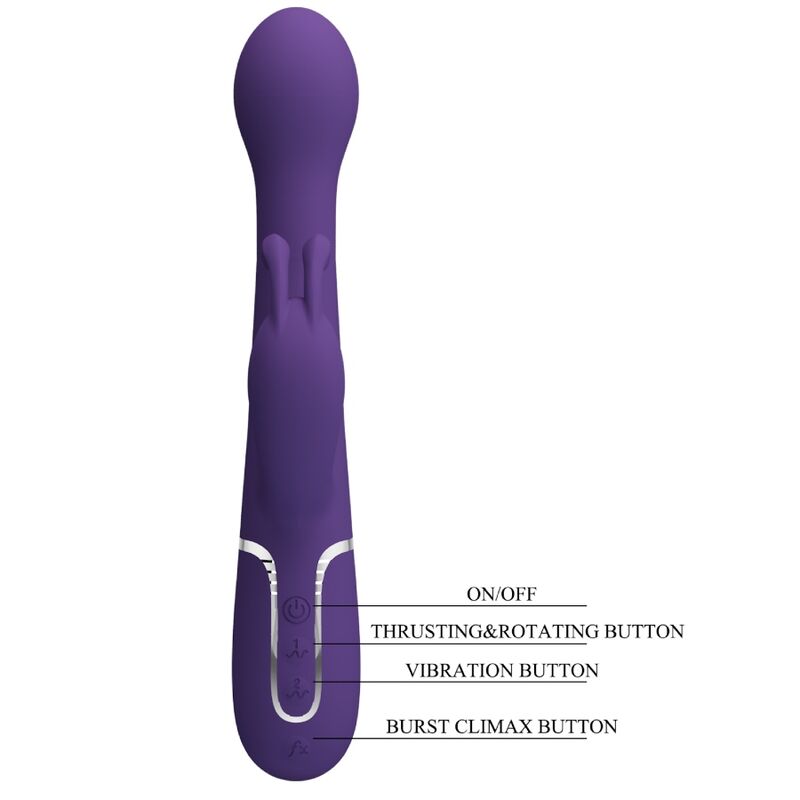 Pretty love - dejon vibrador rabbit 3 en 1 multifunción