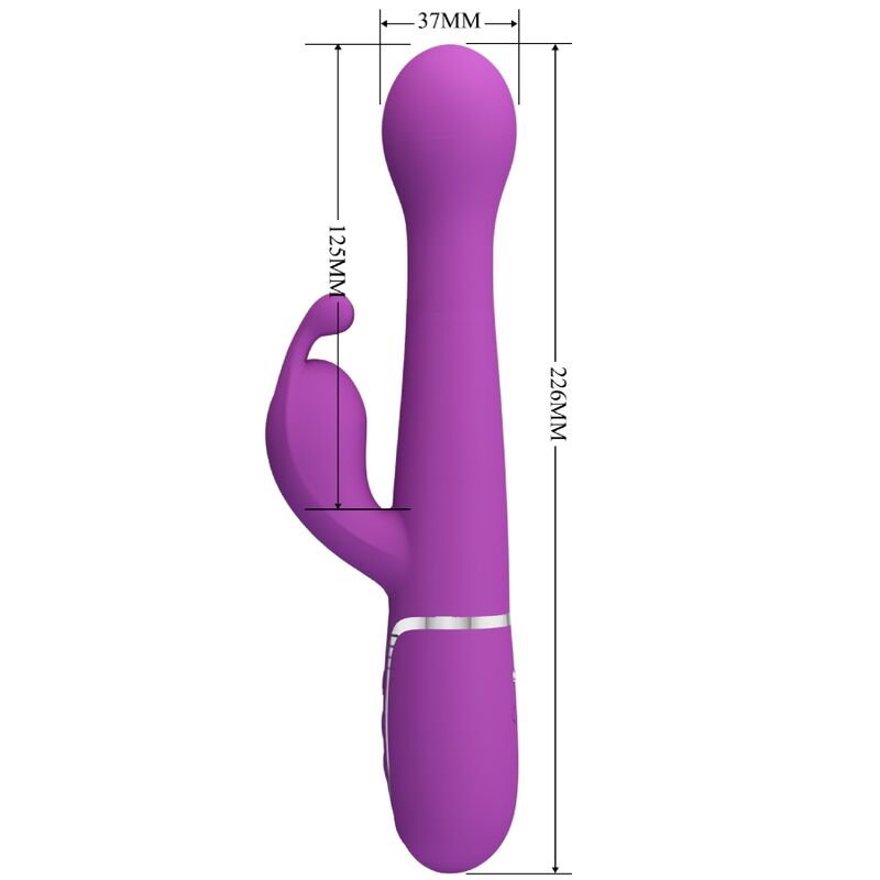 Pretty love - dejon vibrador rabbit multifunción 3 en 1