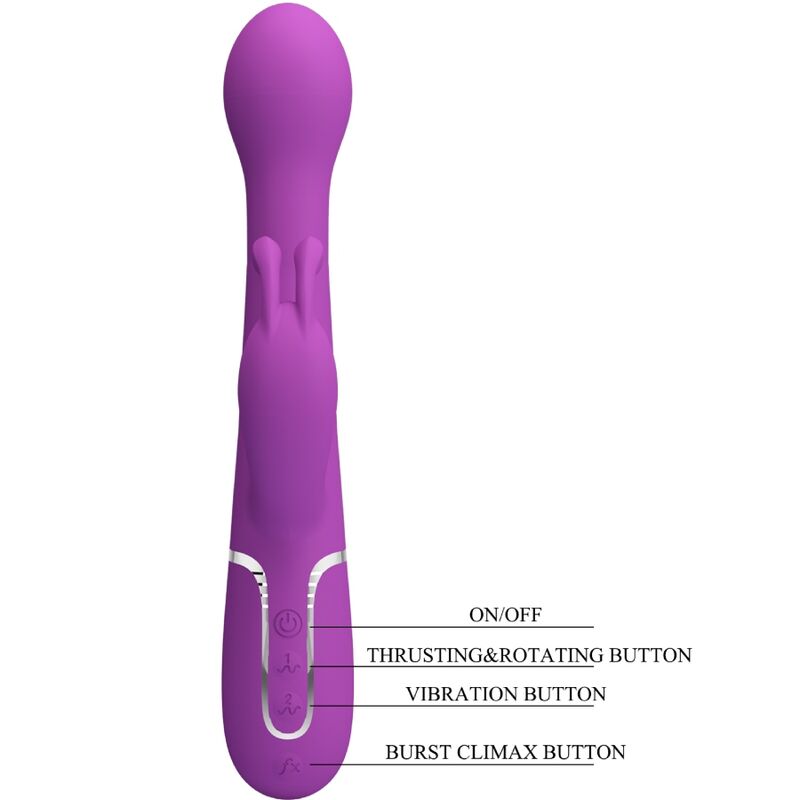 Pretty love - dejon vibrador rabbit multifunción 3 en 1