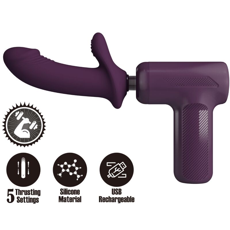 Pretty love - dj scholar masajeador 5 configuraciones morado