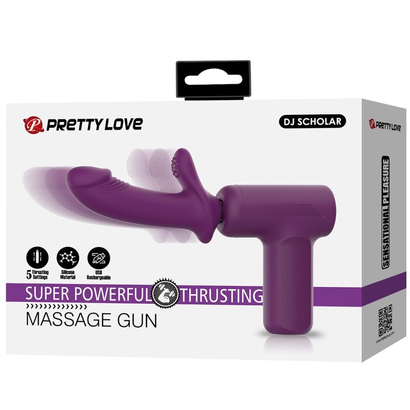 Pretty love - dj scholar masajeador 5 configuraciones morado