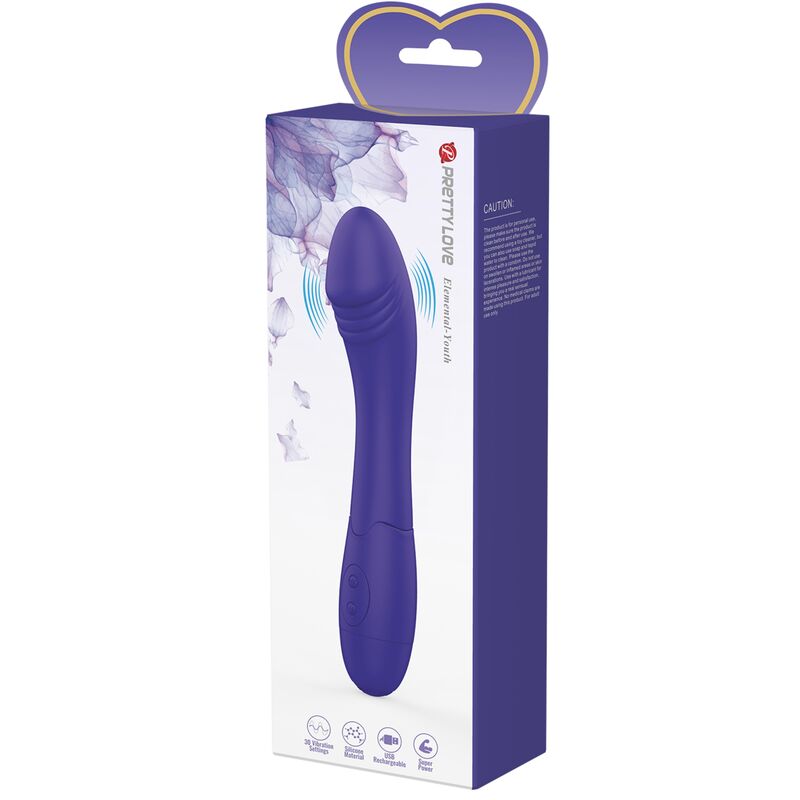 Pretty love - elemental youth dildo vibrador violeta