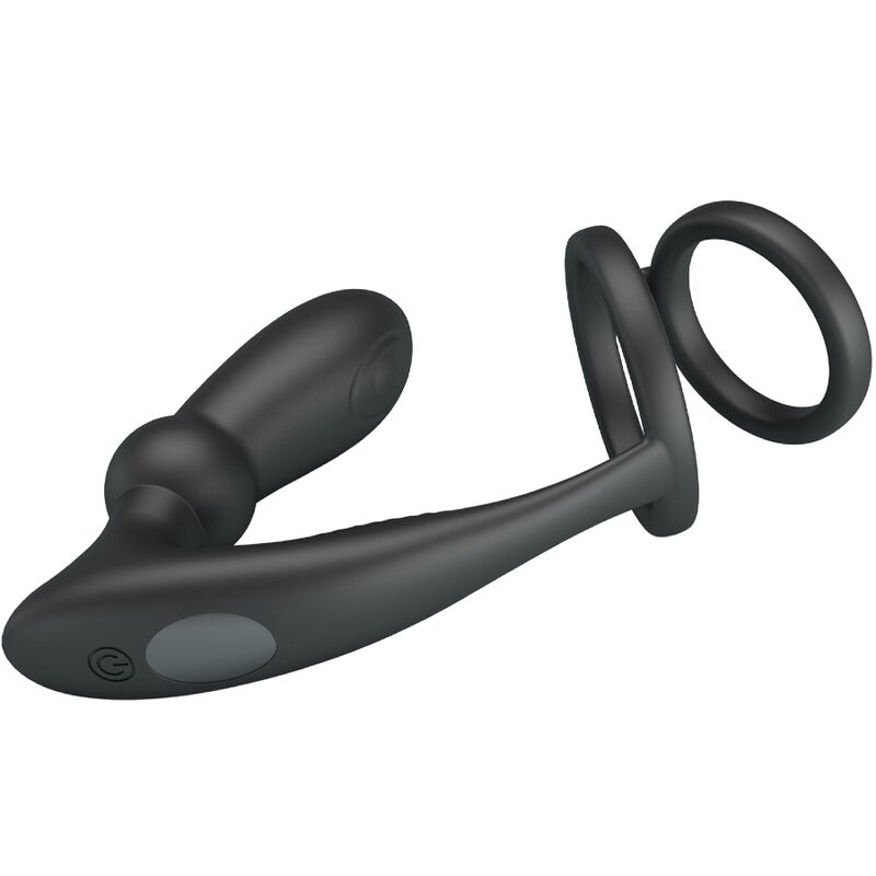 Pretty love - emoni anillo pene + plug anal 12 vibraciones