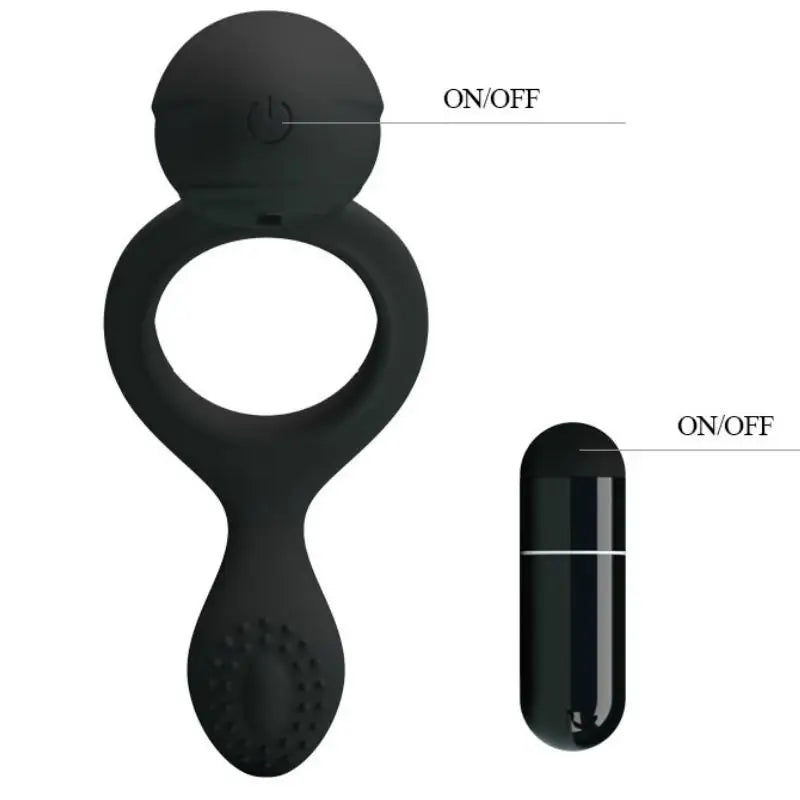 Pretty love - ethel anillo vibrador con estimulador
