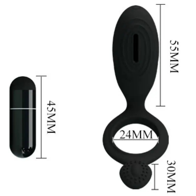 Pretty love - ethel anillo vibrador con estimulador