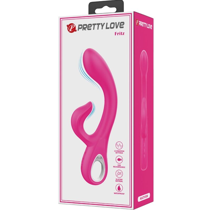 Pretty love - fritz vibrador rabbit 12 vibraciones rosa