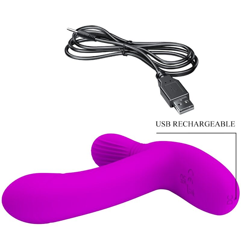Pretty love - geri masajeador clitoris control remoto rosa