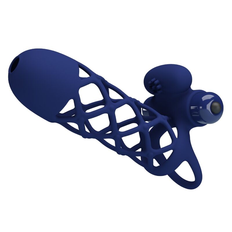 Pretty love - giann anillo vibrador con funda de silicona