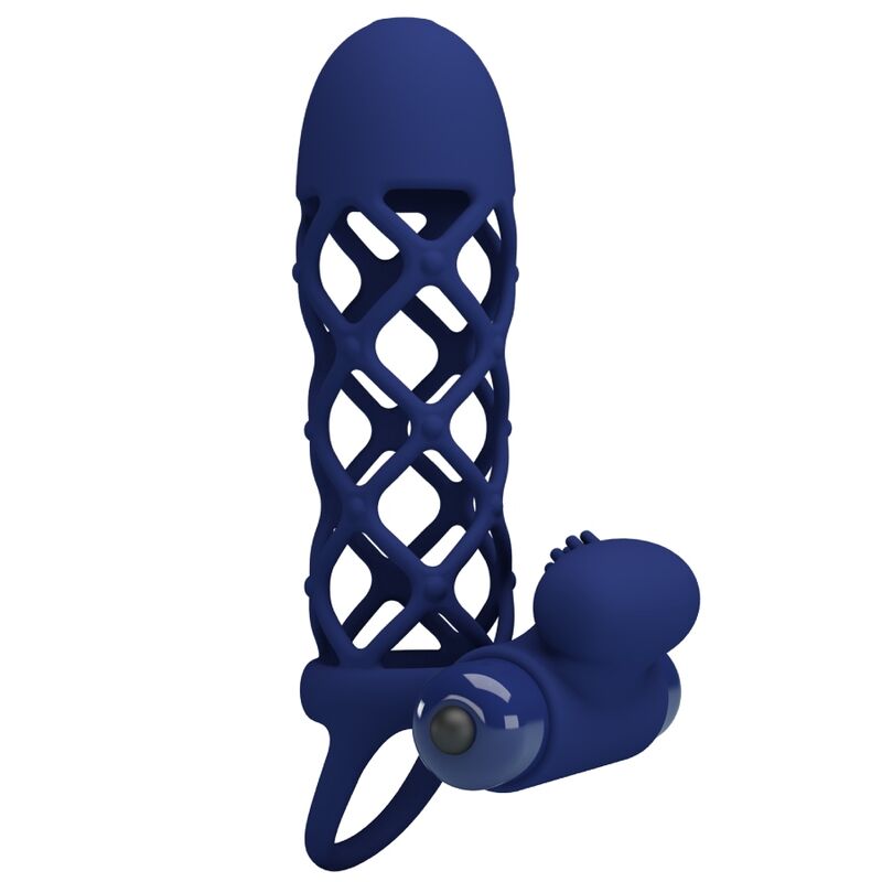 Pretty love - giann anillo vibrador con funda de silicona