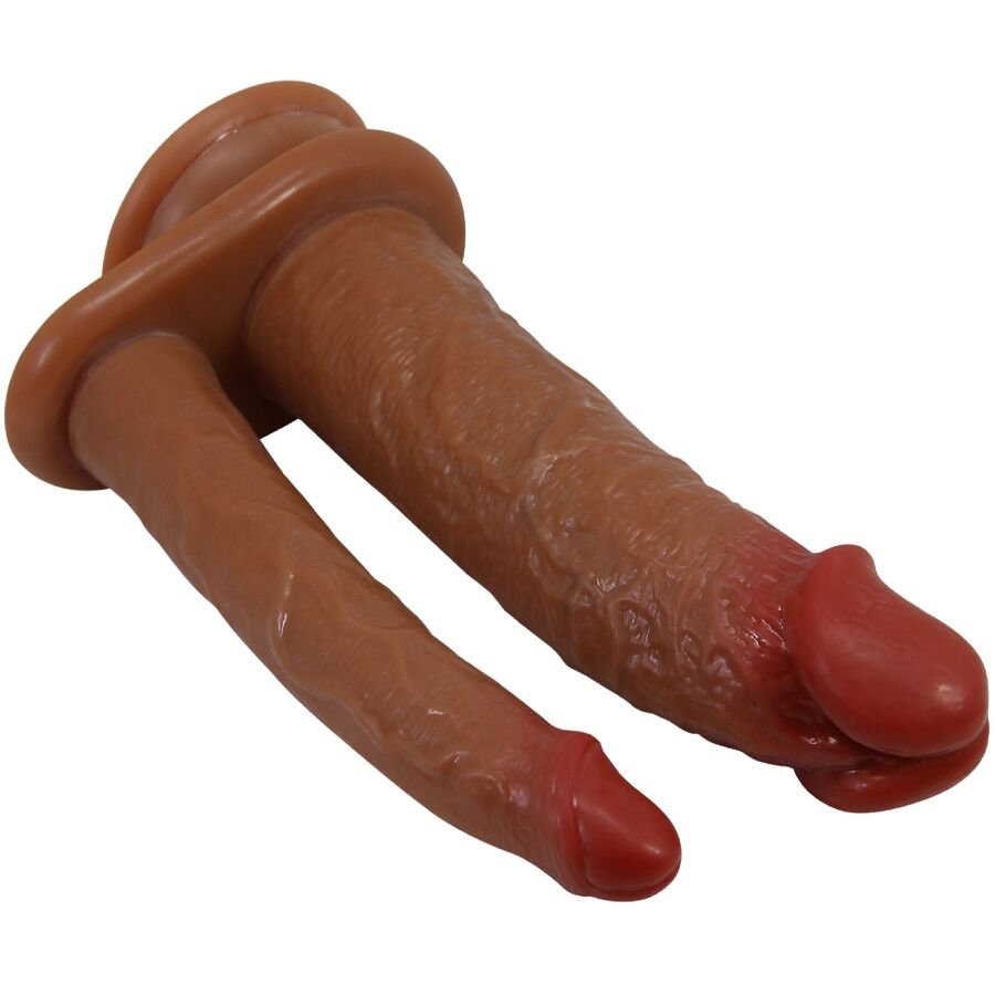 Pretty love - goran doble dildo realístico natural mulato