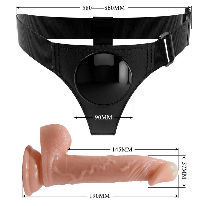 Pretty love - harness briefs arnés universal con dildo