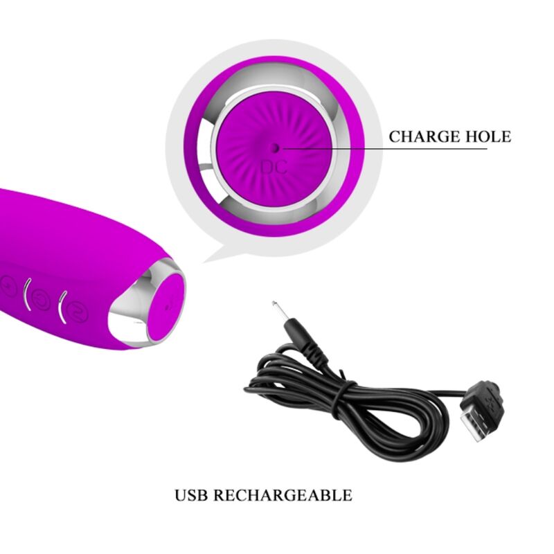 Pretty love - hector vibrador electroshock recargable &