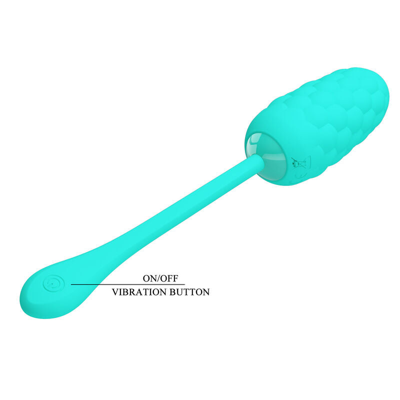 Pretty love - huevo vibrador con textura marina recargable