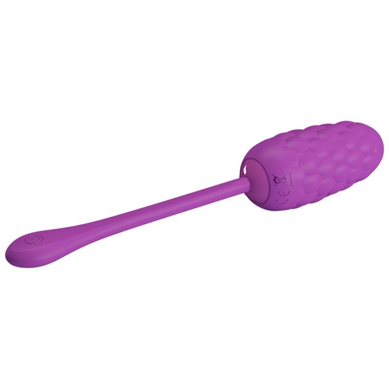 Pretty love - huevo vibrador con textura marina recargable