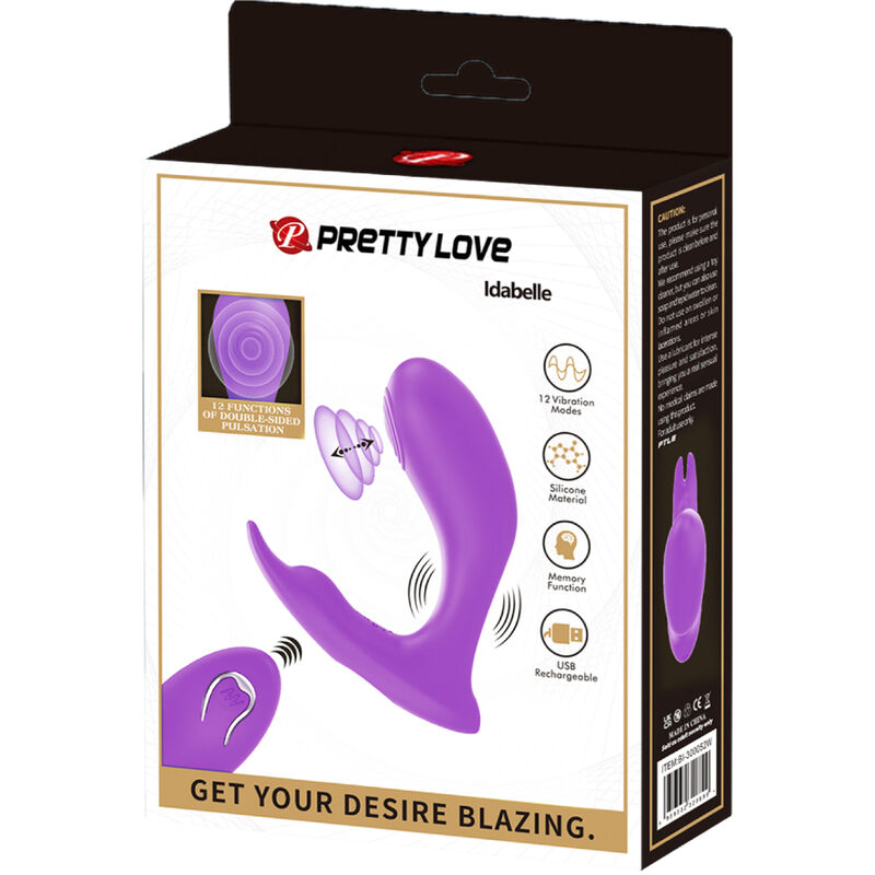 Pretty love - idabelle vibration & pulsation control remoto