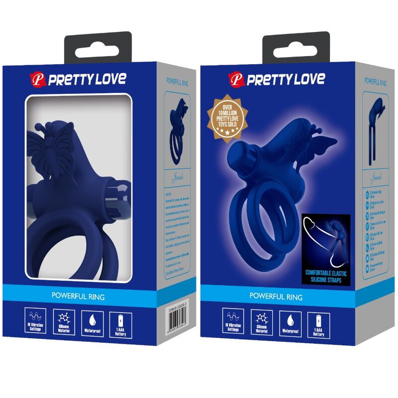 Pretty love - jamele doble anillo con vibración &