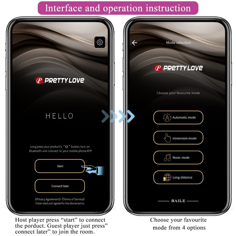 Pretty love - jayleen vibrador app control remoto lila