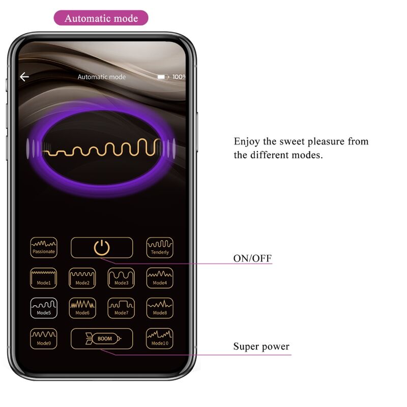 Pretty love - jayleen vibrador app control remoto lila