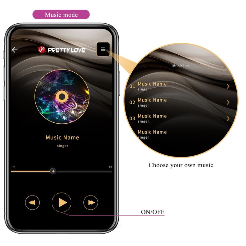 Pretty love - jayleen vibrador app control remoto lila