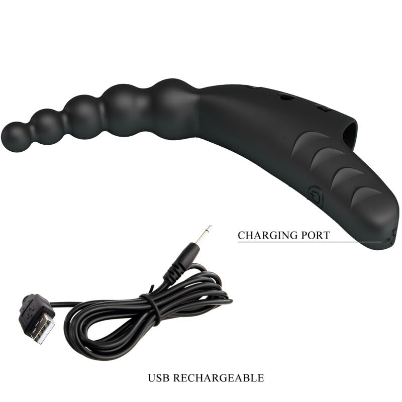 Pretty love - jordin vibrador de dedo 10 vibraciones negro