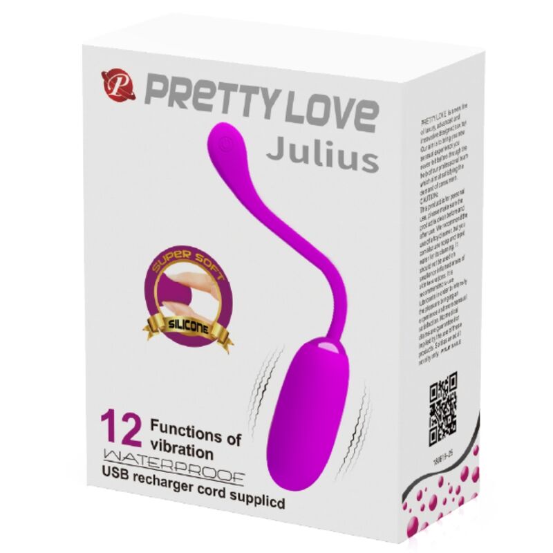 Pretty love - julius huevo vibrador impermeble & recargable