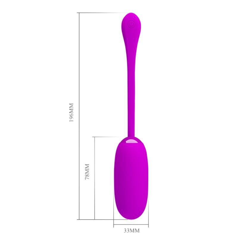 Pretty love - julius huevo vibrador impermeble & recargable