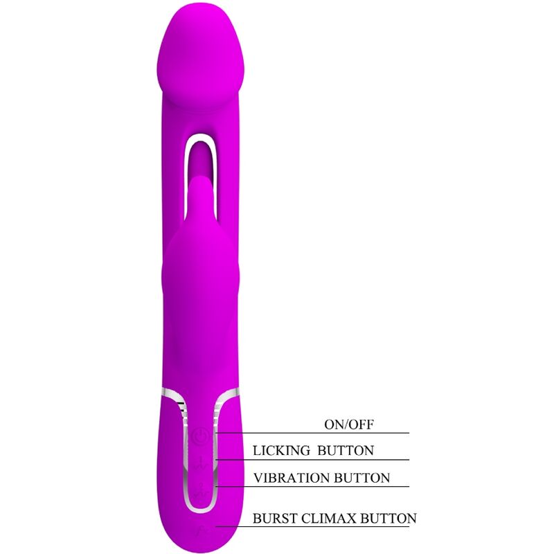 Pretty love - kampas vibrador rabbit 3 en 1 multifunción