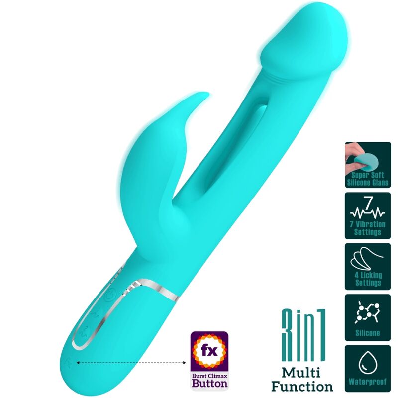 Pretty love - kampas vibrador rabbit 3 en 1 multifunción