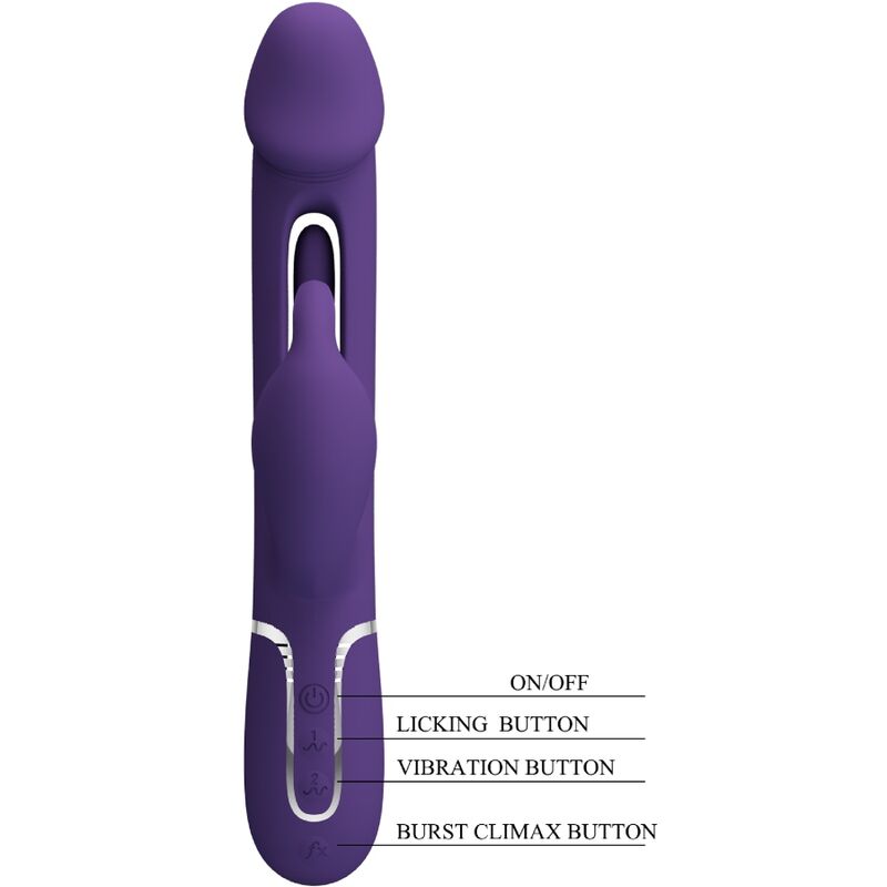 Pretty love - kampas vibrador rabbit 3 en 1 multifunción