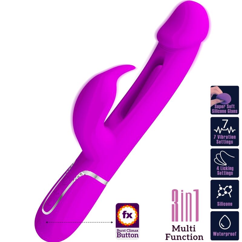 Pretty love - kampas vibrador rabbit 3 en 1 multifunción