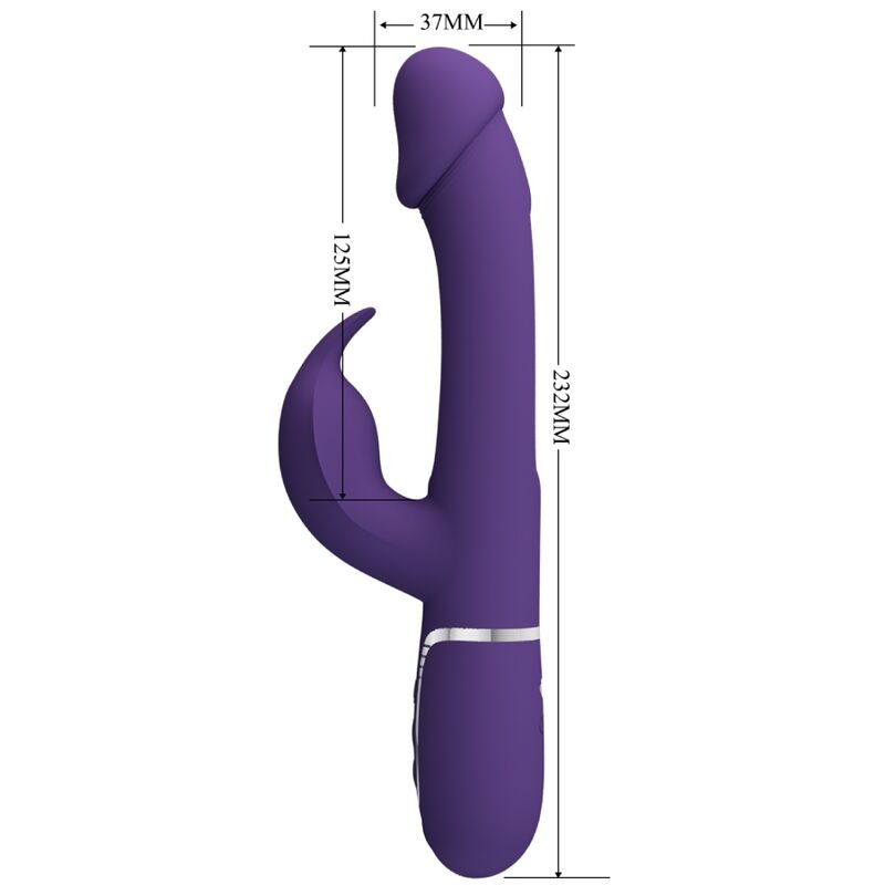 Pretty love - kampas vibrador rabbit 3 en 1 multifunción