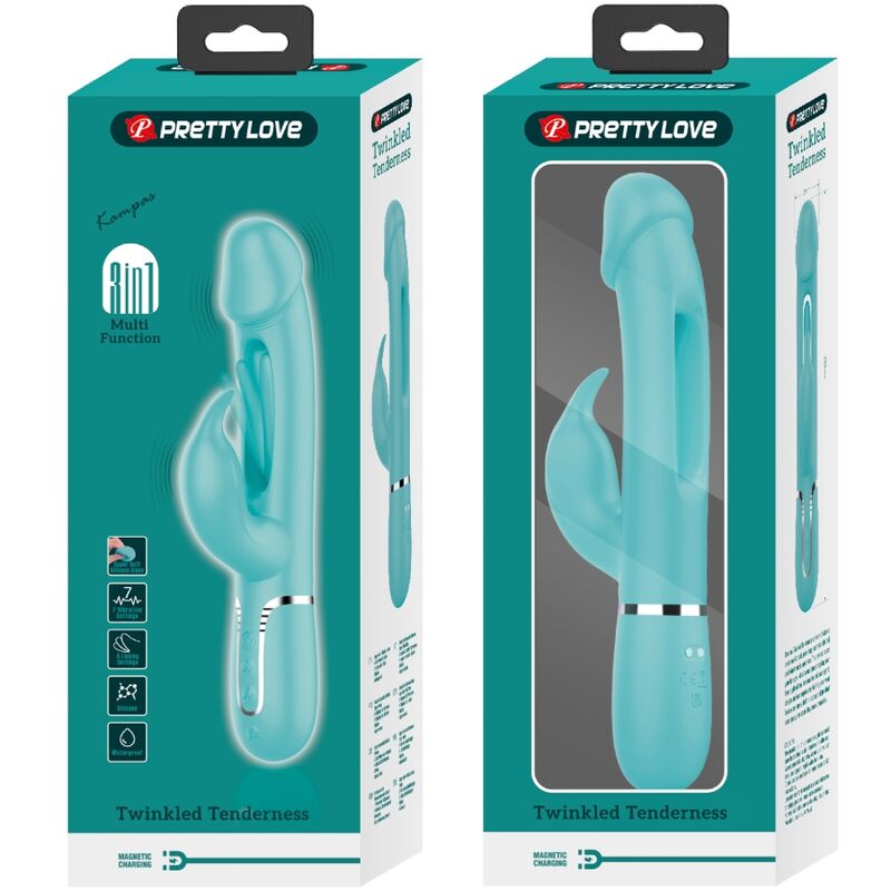 Pretty love - kampas vibrador rabbit 3 en 1 multifunción