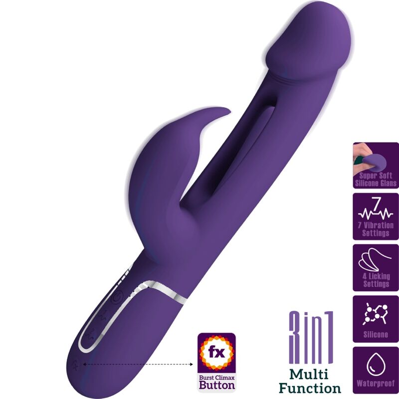 Pretty love - kampas vibrador rabbit 3 en 1 multifunción