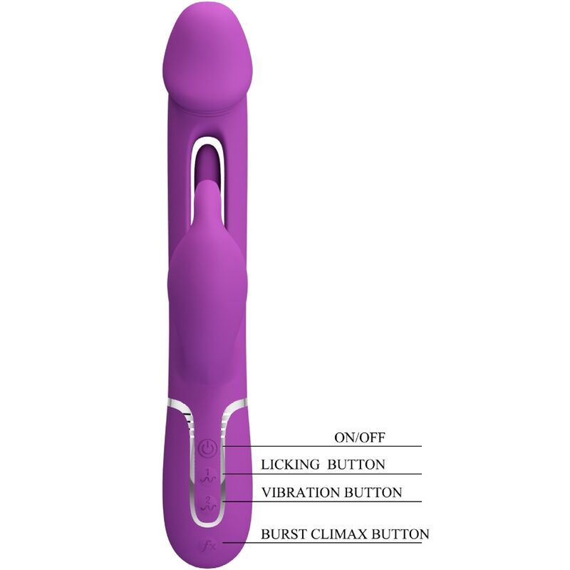 Pretty love - kampas vibrador rabbit multifunción 3 en 1