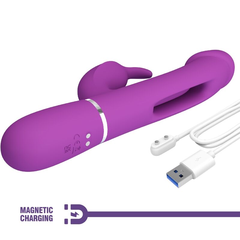 Pretty love - kampas vibrador rabbit multifunción 3 en 1