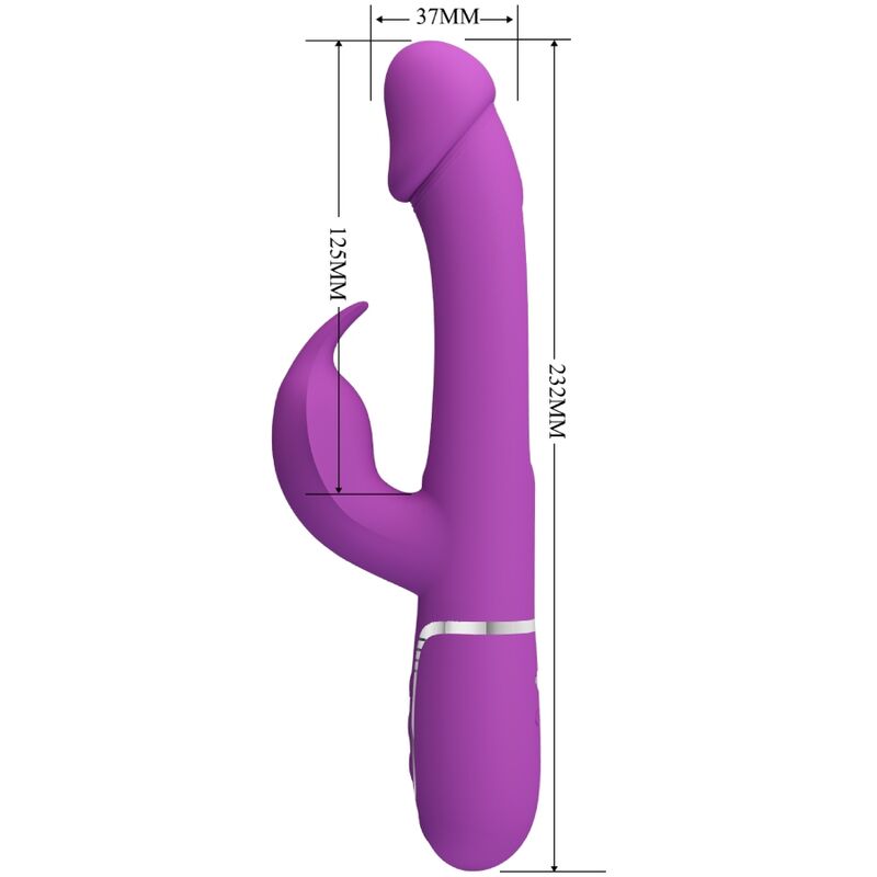 Pretty love - kampas vibrador rabbit multifunción 3 en 1