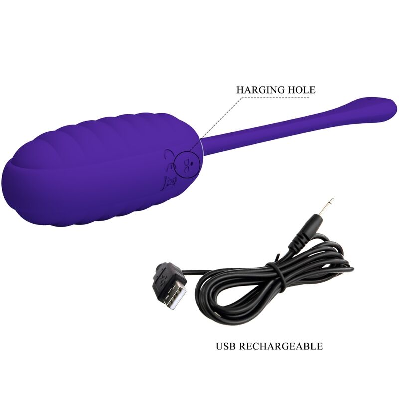 Pretty love - kirk huevo vibrador recargable lila