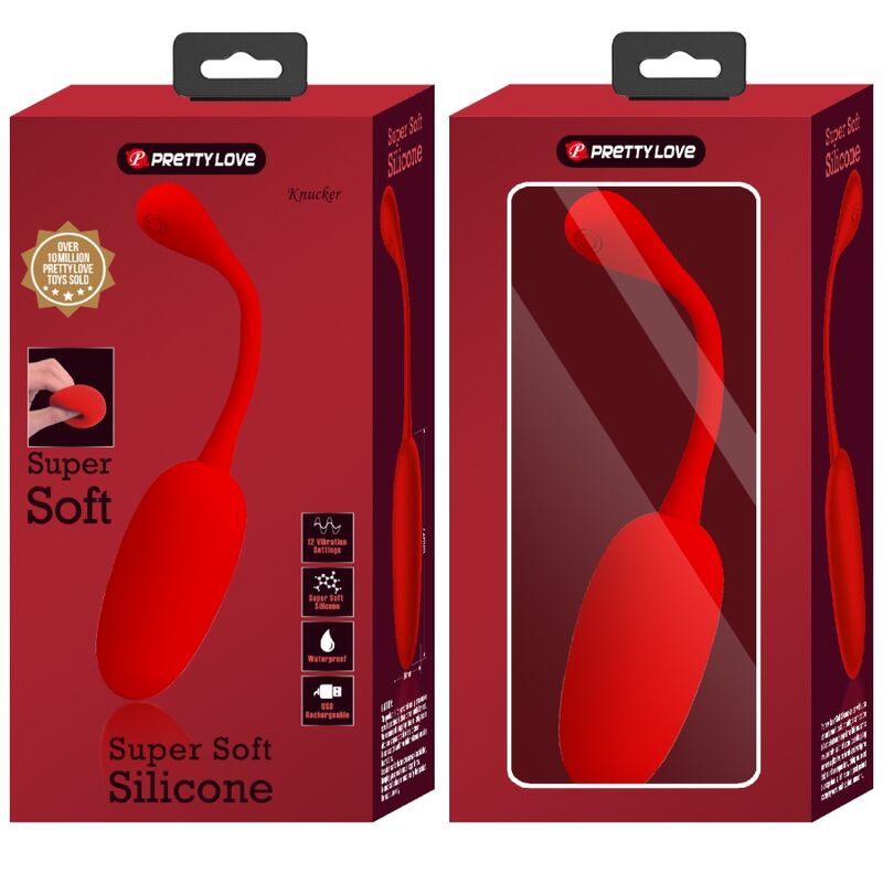 Pretty love - knucker huevo vibrador recargable rojo