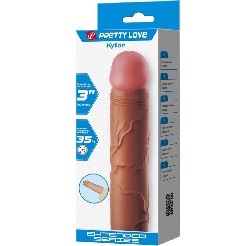 Pretty love - kylian funda para pene con extensión de 7.6